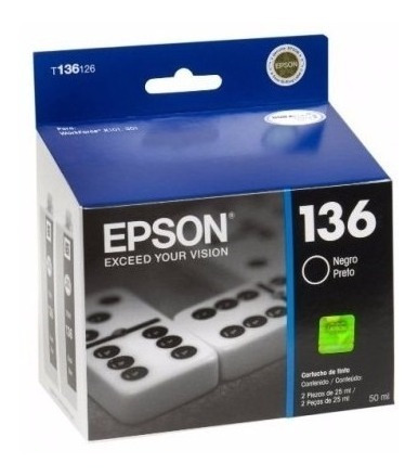 Imagen 4 de 6 de Cartucho Epson T136 Negro Workforce K101 / K301 Original