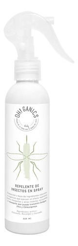 Repelente De Insectos 250 Ml Natural Y Libre De Deet