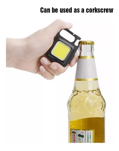 2 Piezas Lampara Led Iman 800 Lumens Destapador Llavero Usb