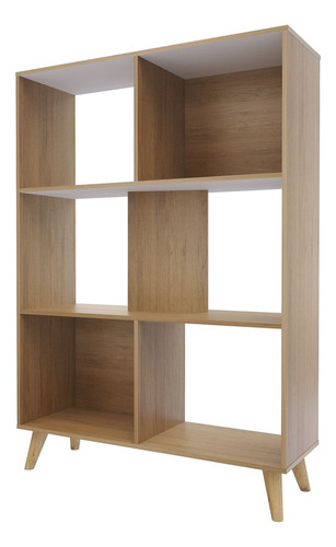Librero York Color Rovere Blanco Rovere