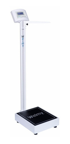 Imagem 1 de 5 de Balança Hospitalar Médica Branca Profissional 200kg Welmy