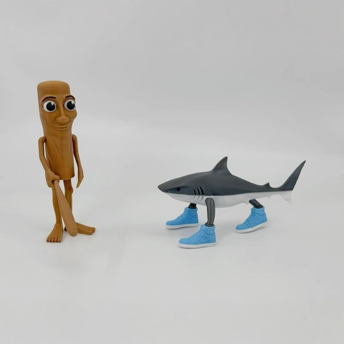2pcs Tralalelo Tralala Juguete,meme De Tiburón Impreso En 3d