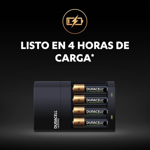Kit Duracell Cargador Con 4 Pilas Aa + 4 Pilas Aa