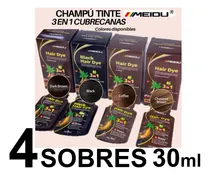 Comprar Shampoo Tinte Para Cabello Cubre100%las Canas Sobres De 30ml