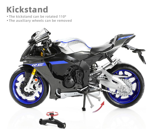 1/12 Escala Yamaaha 1000r Motocicleta Modelo Juguete Mini...