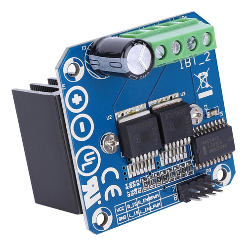 Módulo controlador de puente Arduino H de alta potencia Bts7960 43a