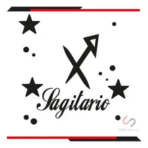 Comprar Calca Sticker Signo Sagitario Para Carro O Camioneta 10x10cm