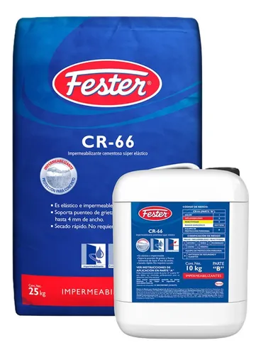 Impermeabilizante Cementoso Fester Cr-66 Unidad 25/kgs Acabado Mate