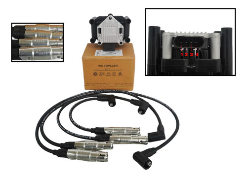 Bobina Con Cables Jetta A4 2003 2004 2005 2006 Clasico 2.0