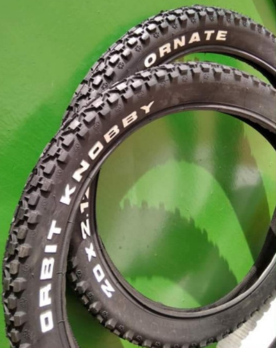 Caucho Para Bicicleta 20 Orbit Knobby Ornate