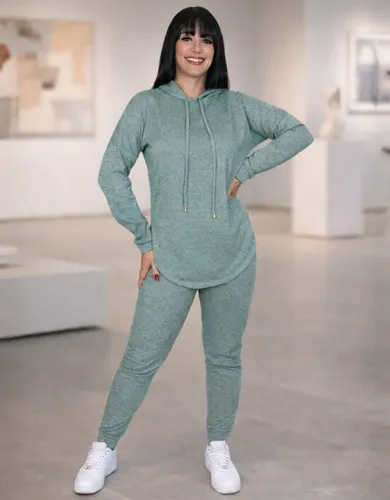 Conjunto De Frio Feminino Roupa De Inverno Blusa + Calça (5 cores)