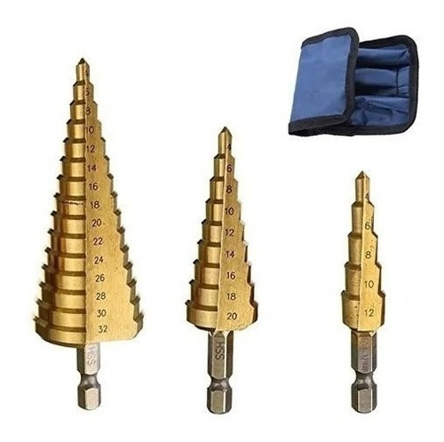 Set Brocas Escalonadas Taladro 4 A 32 Mm