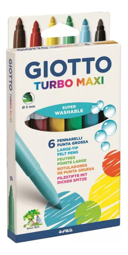 Marcador Grueso Giotto Turbo X 6
