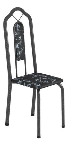 Conjunto De Mesa 120x75cm Tampo Ardósia Com 4 Cadeiras