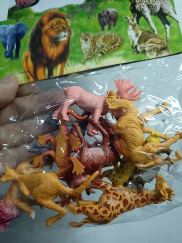 Set De 12 Animales Salvajes 6cm C/u