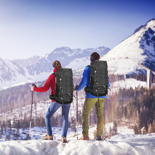 Mochila Senderismo 50l Impermeable Camping Montañismo Deport