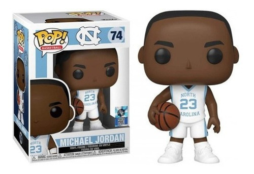 Muñeca de baloncesto Michael Jordan 74 NBA Funko Pop de Carolina del Norte