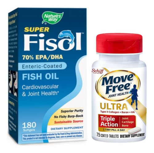 Move Free Ultra Triple Colageno + Omega 3 Fish Oil 180caps