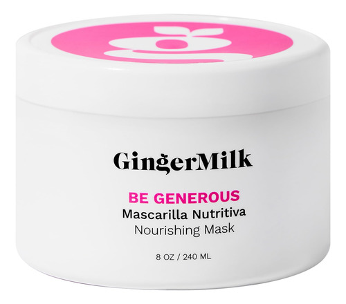 Mascarilla Capilar Con Leche De Jengibre Nutritiva Para Cabe