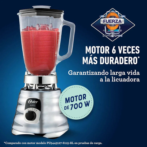 Licuadora Cromada Con Perilla Ergonómica
