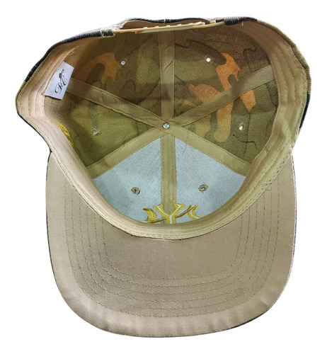 Gorra Plana Ajustable Con Bordad Cap Color Militar