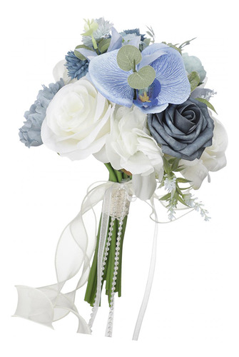 Boda Ramo De Novia Flores Artificiales Mano Nupcial Flor