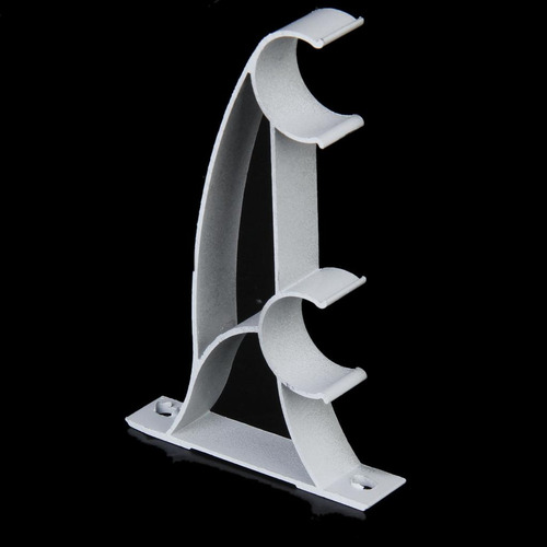 2pcs Metal Doble Soporte Porta Vara Barra De Cortina Para