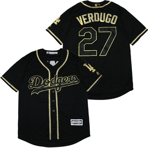 Imagen 1 de 2 de Camiseta Casaca Baseball Mlb Dodgers Verdugo 27