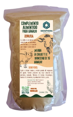 Complemento Alimenticio Mineral Para Ganado En Polvo 2.5 Kg