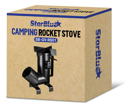 Estufa De Leña Portátil Camping Rocket Stove Starblue