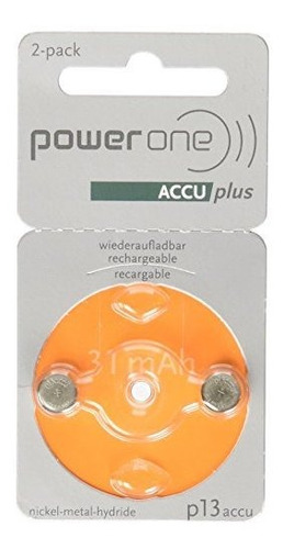 Batería Recargable Para Audífonos Power One Accu Plus P13, P