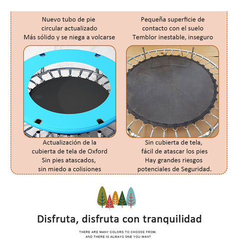 Trampolín Para Niños Trampolín Seguro Con Protección
