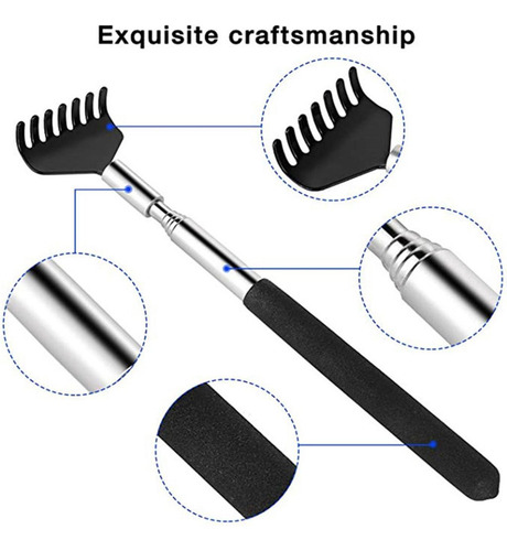 De 2pcs Masajeador Rascador De Espalda Extensible Alivio De