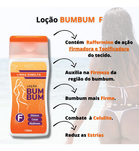 Loção Bumbum F Firma E Deixa O Bumbum Durinho Lucy's 120ml Toque De Pêssego