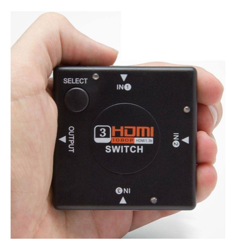 Switch Hdmi 3 Entradas Boton Selección