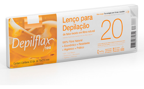 Kit 02 Lenço Para Depilação Depilflax 20 Unidades
