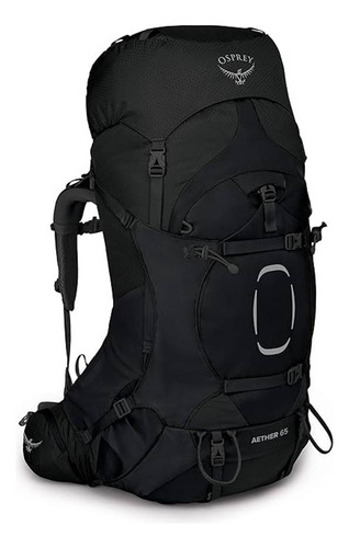 Osprey Aether 65 L Mochila De Senderismo Viaje Hombre Color Black Diseño De La Tela Lisa