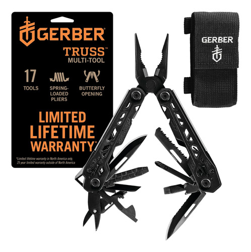 Gerber Gear Truss Aguja Alicates Multiherramienta Con Funda 