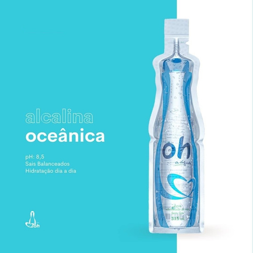 Oh A Água Alcalina Oceânica 512 Ml. Caixa Com 20 Unidades