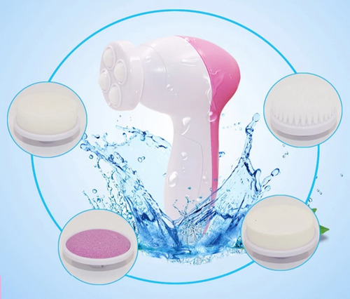 Imagem 4 de 6 de Escova Massageadora Derma Spa Aparelho Limpeza Facial 5x1