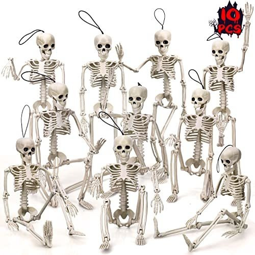 Toy Life 10 Piezas Halloween Hanging Skeleton 41kmr