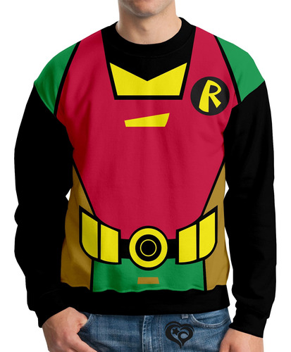 Moletom Robin Adulto Unissex Roupa Blusa Casaco Batman