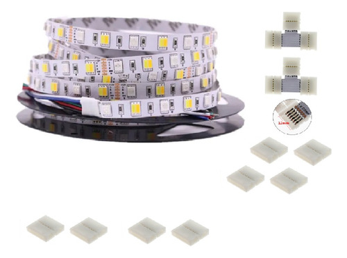 Kit Fita Led 5050 Rgbcct 5mts Ip20 300led 6 Vias +conectores