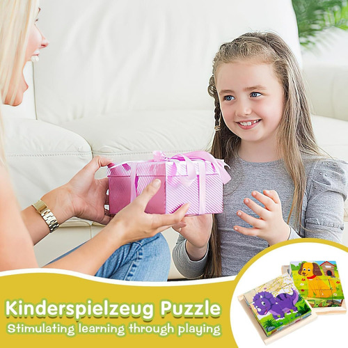 Juguetes Rompecabezas Cubos, Puzzle 3d De 6 En 1 Montessori