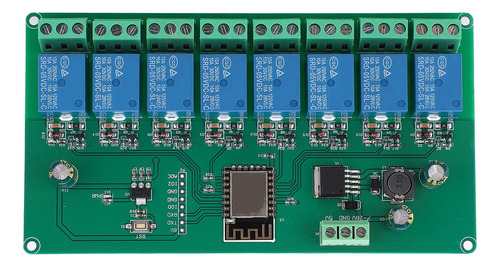 Placa Esp8266 Del Módulo De Relé Wifi P De 8 Canales