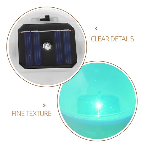 Lámpara De Piscina Flotante Solar Con Forma De Bola De Luz L