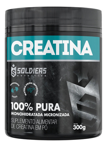 Creatina Monohidratada Pote 3000mg 100% Pura  Soldiers Nutrition