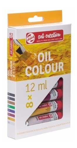 Set De Oleos Art Creation Talens X8 Pomos De 12ml Holanda