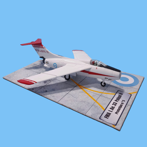Maqueta Avión Fma Ia-33 Pulqui Ii A Escala Argentino