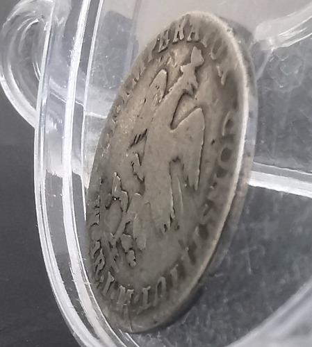 Moneda Original Plata Un Real 1822 Agustin De Iturbide